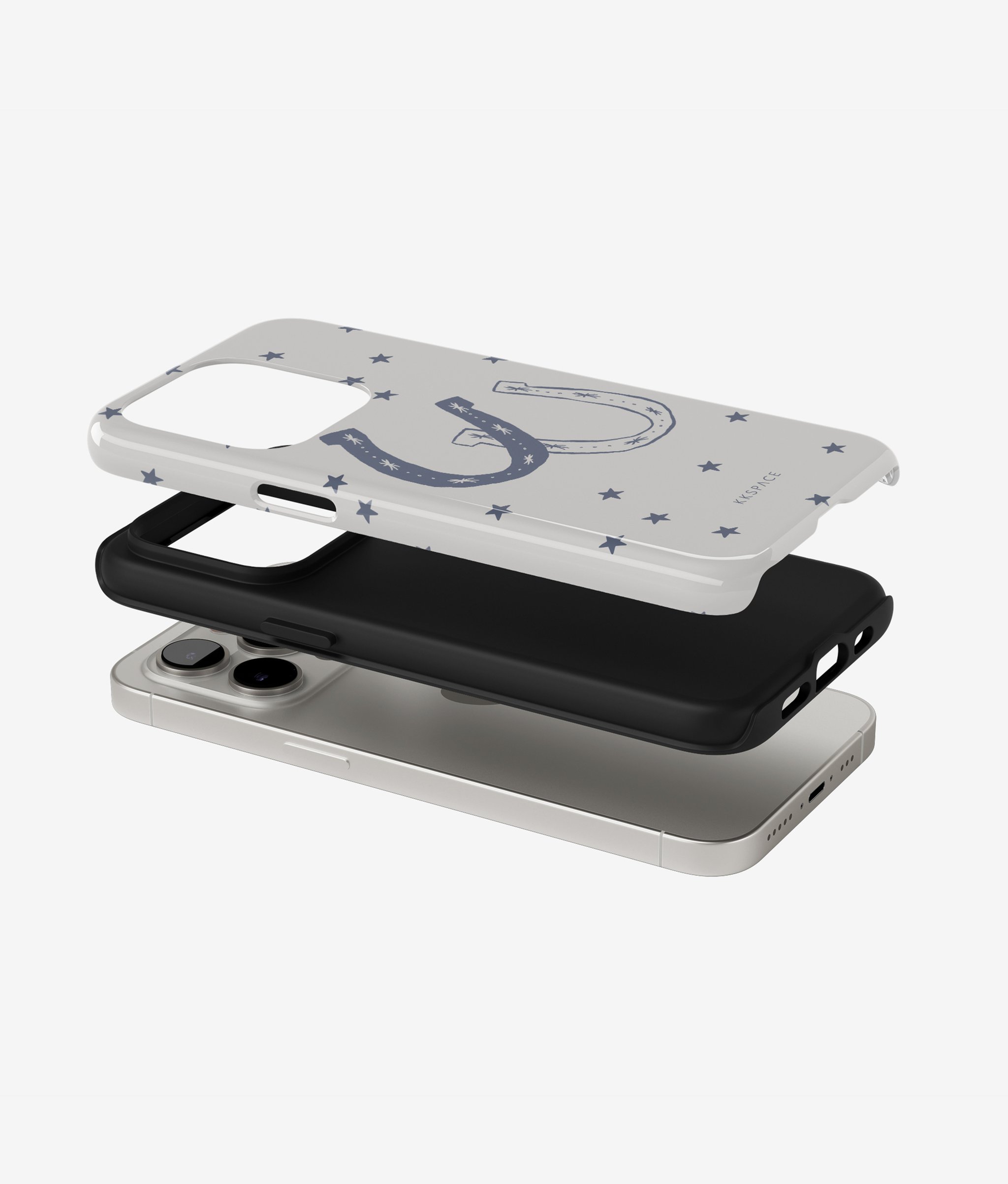 Чехол FOR LUCK (серый) для iPhone