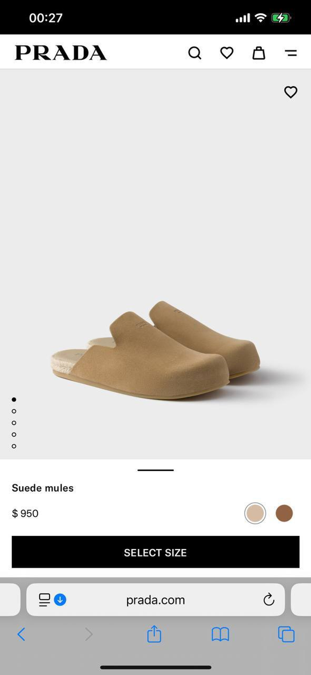 Сабо Prada