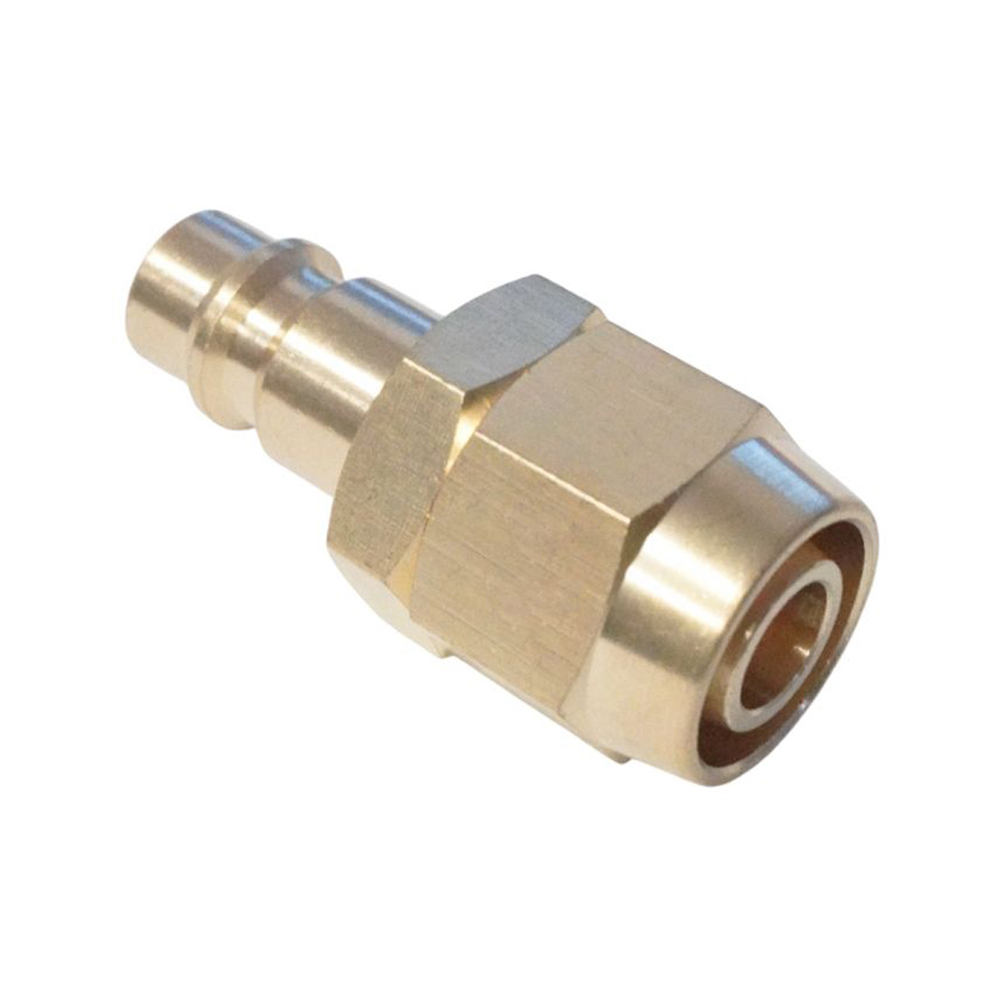 WDK-40PPB Штуцер быстроразьемного соединения под шланг с обжимной гайкой 10х14 мм; латунь