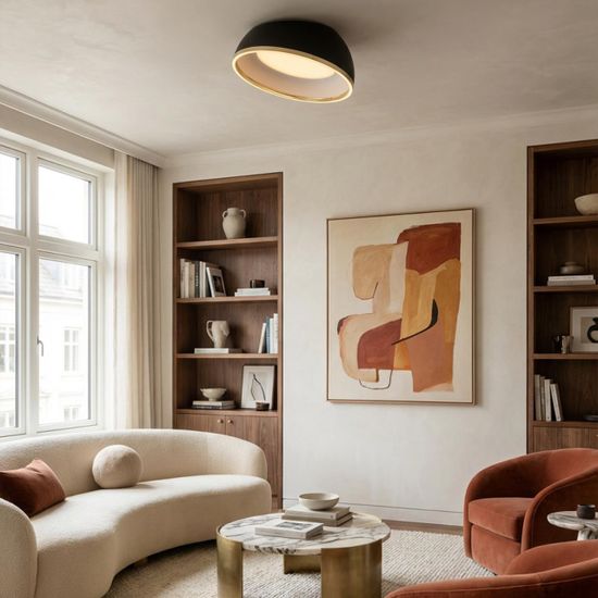 CL736151 FLOOM Черный+Золото Светильник Потолочный