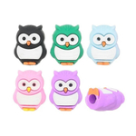 Ластик насадка на карандаш Basir, фигурный, серия "Сова", объемный цветной корпус в виде сов