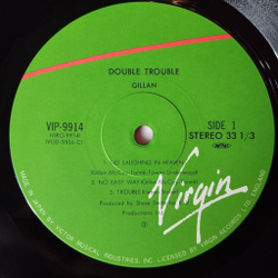 Винтажная виниловая пластинка LP Ian Gillan Double Trouble (Japan 1981) (No Obi) Hadely Bop Pop