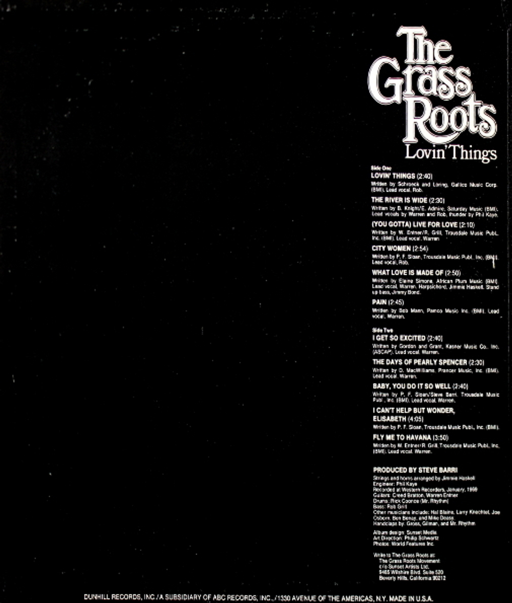 The Grass Roots / Lovin' Things (LP)