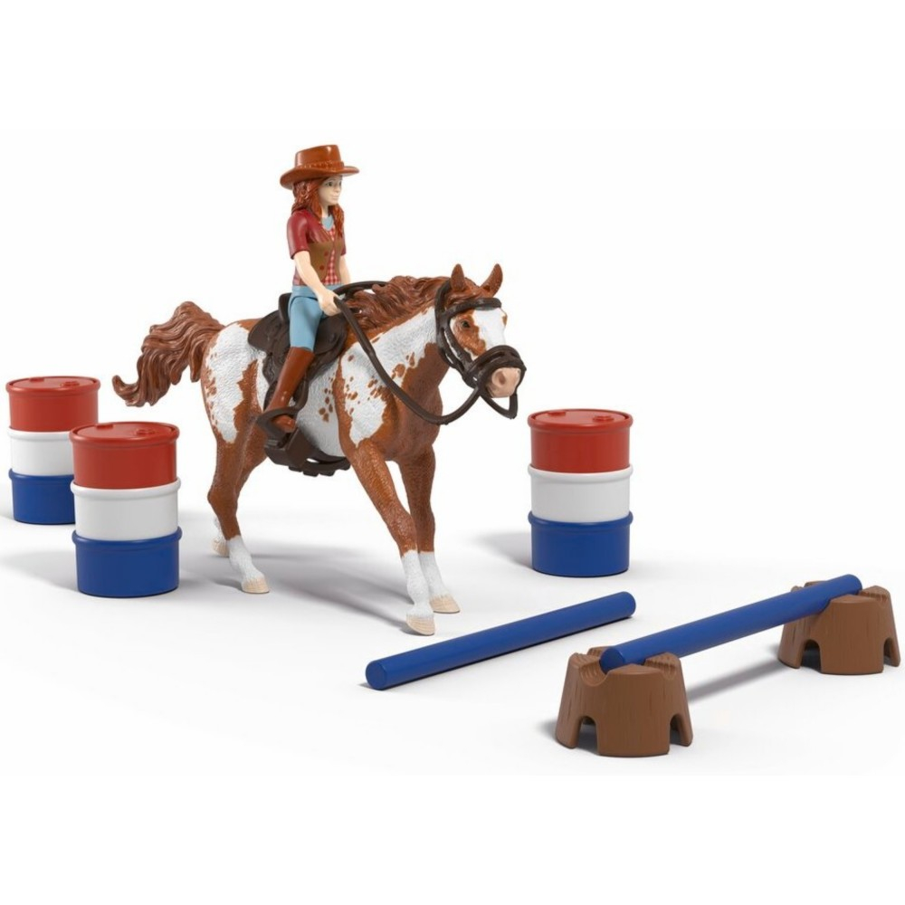 Schleich Horse Club - Западное приключение Ханна + жеребец породы пейнт хорс 42775