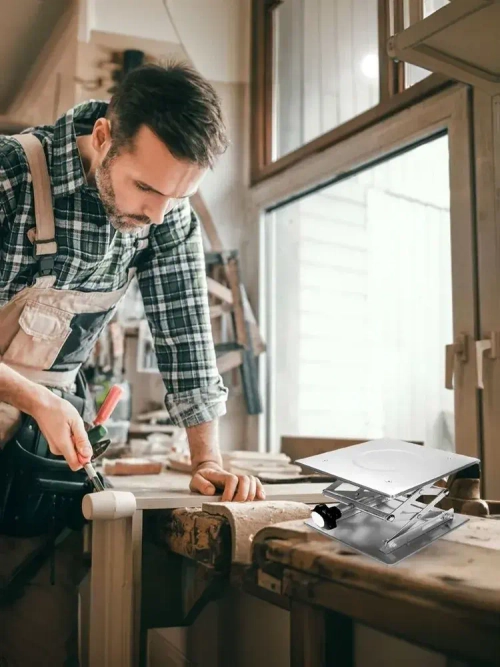 Лабораторная подъемная платформа для ручной гравировки Мини-Ножничный домкрат из нержавеющей стали