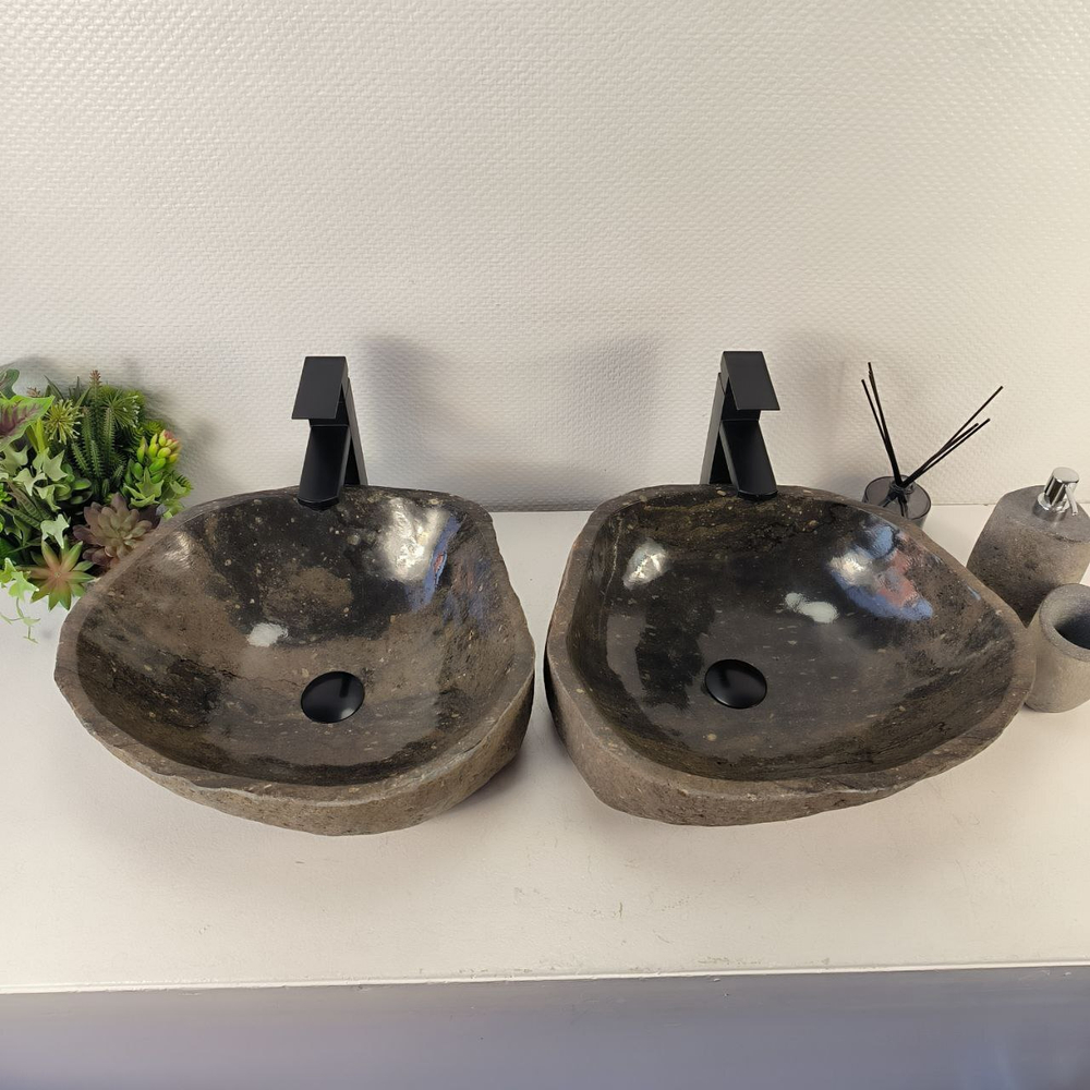 Раковина из речного камня ПАРА! RS-65477 47*40*15 0865