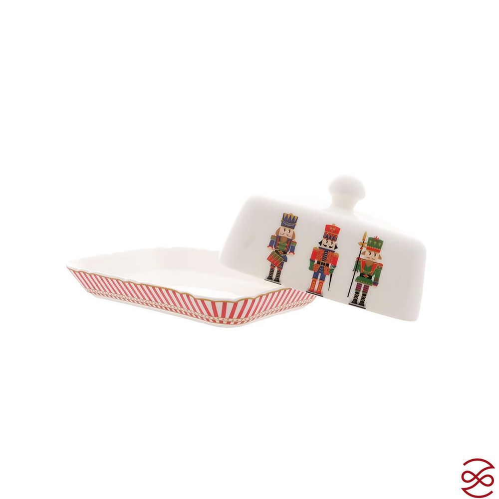 Маслёнка Repast Щелкунчик 17*12*2.6 см крышка 13.8*8.8*7.4 см