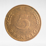 Germany, 5 Pfennigs, 1971, (Stuttgart Mint - "F"), VF