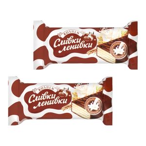 КОНФЕТЫ ROSHEN СЛИВКИ-ЛЕНИВКИ ВАФЕЛЬНАЯ ВЕС