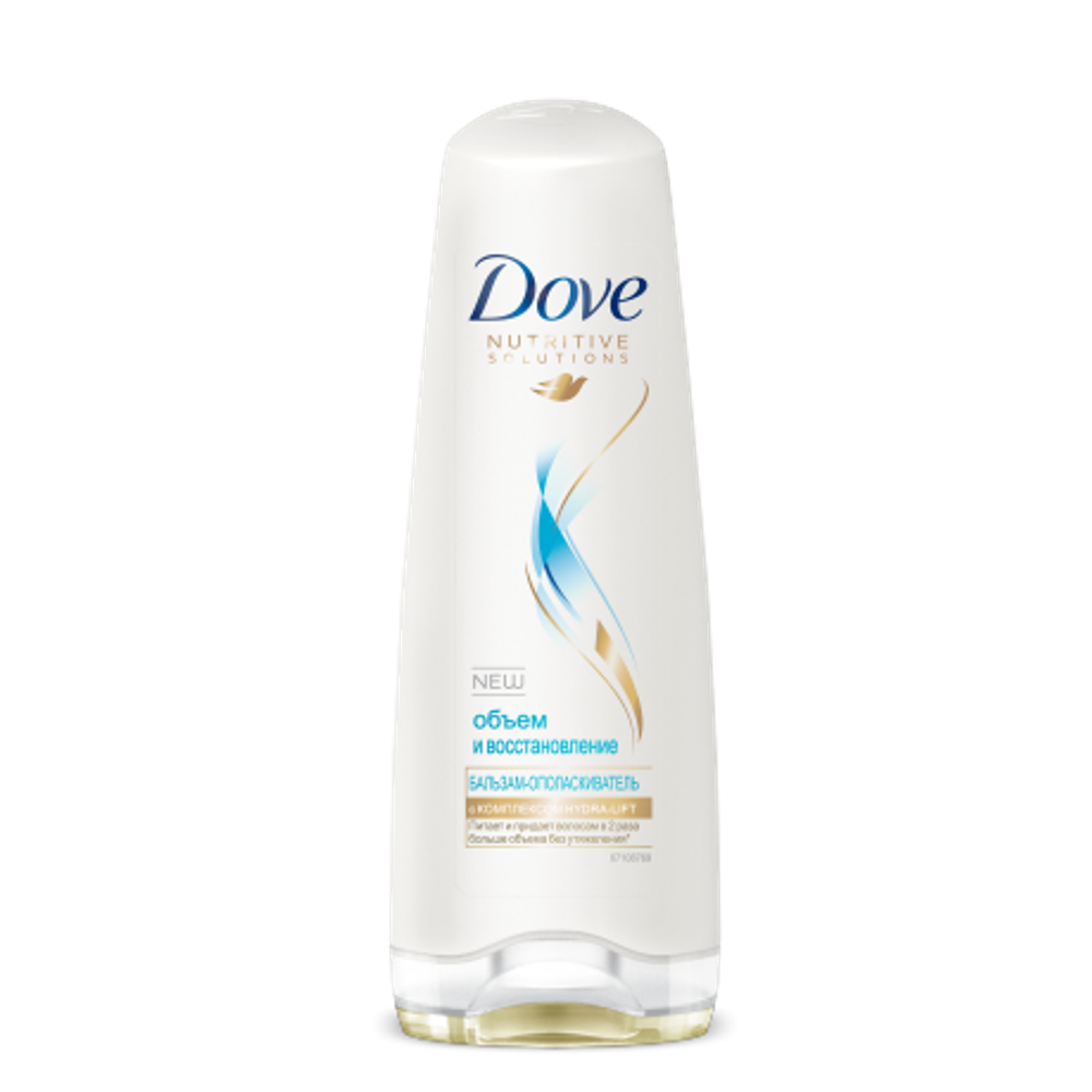 Dove HAIR THERAPY Бальзам-ополаскиватель для волос Обьем и восстановление, 200 мл