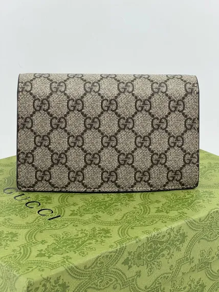 Сумка Gucci Dionysus GG Super Mini бежевый