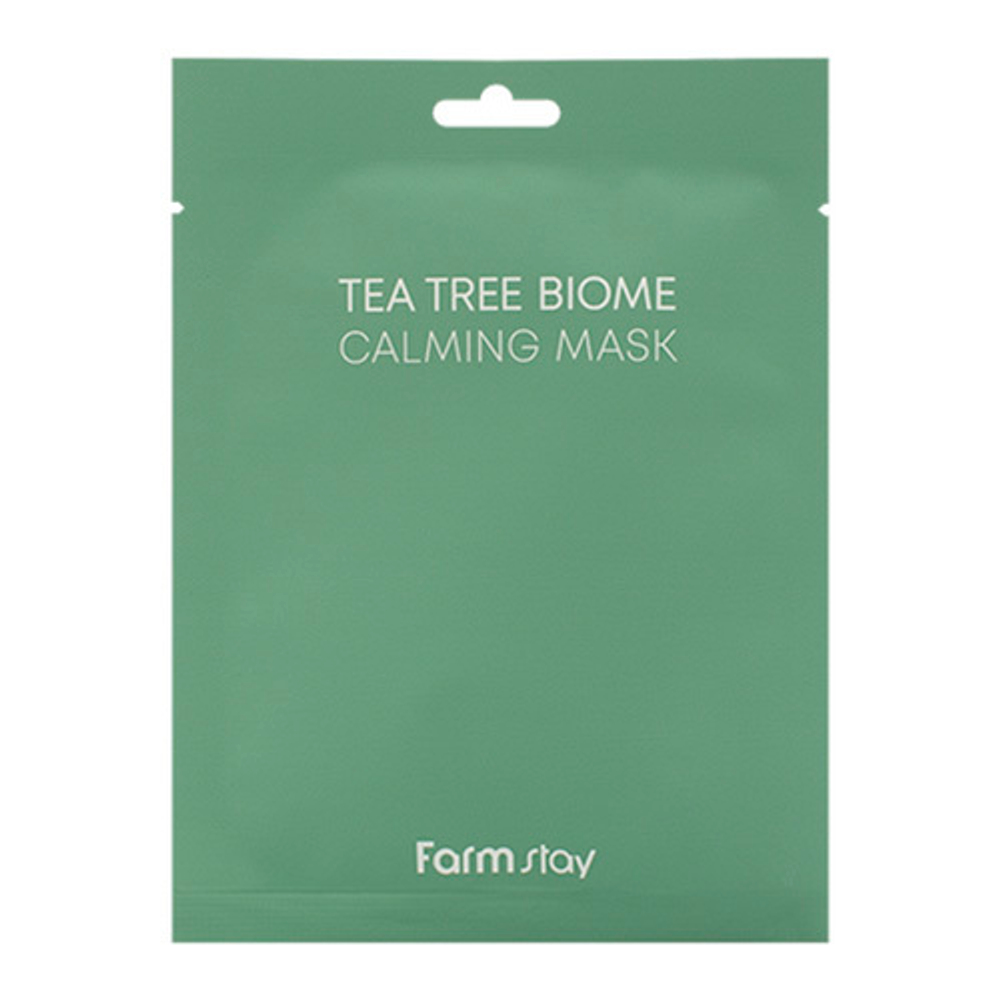 Маска-салфетка для лица с экстрактом Чайного Дерева FarmStay Tea Tree Biome Calming Mask 5шт