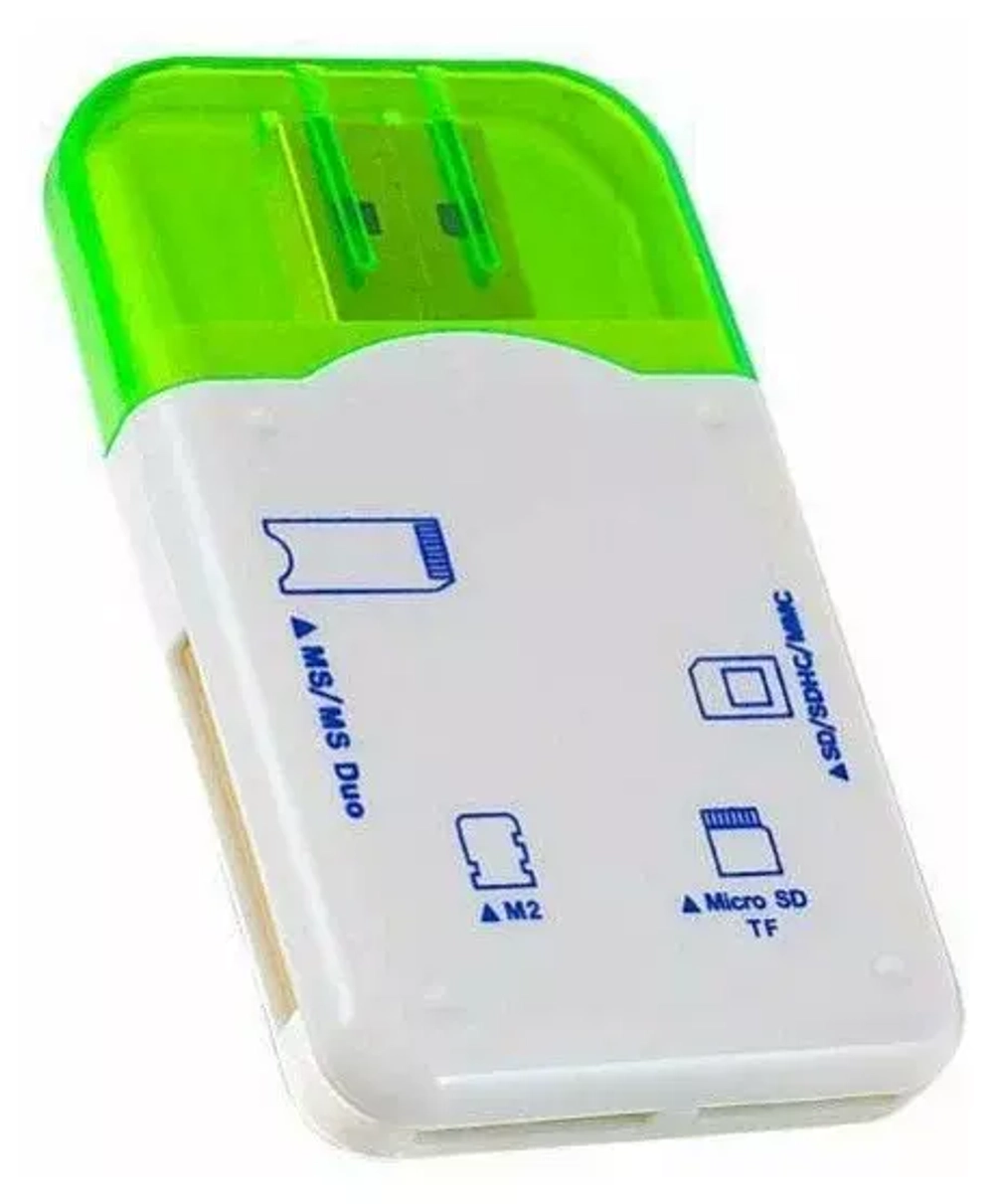 Картридер Универсальный SD/MMC+Micro SD+MS+M2 Perfeo PF-VI-R010