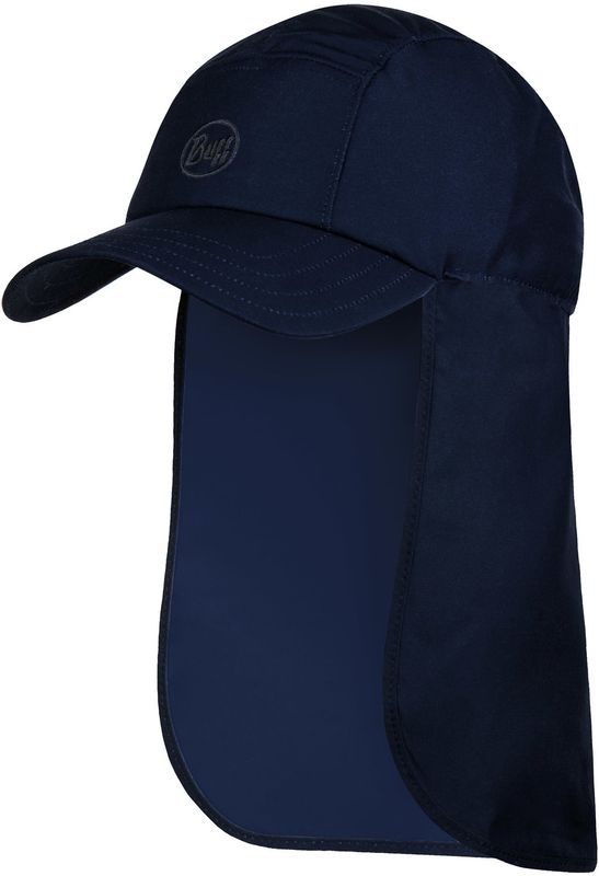 Кепка с защитой шеи от солнца Buff Bimini Cap Solid Night Blue Фото 1