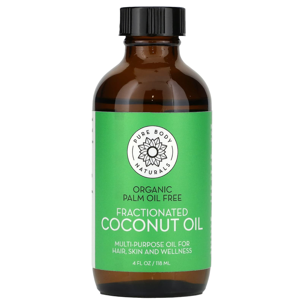 Pure Body Naturals, Фракционированное кокосовое масло, 118 мл (4 жидк. унц.)