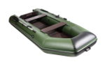 Аква-3200 СКК зеленый-черный, слань-книжка киль (лодка ПВХ под мотор)