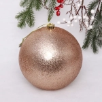 Новогодний шар 20 см «Глиттер», шампань