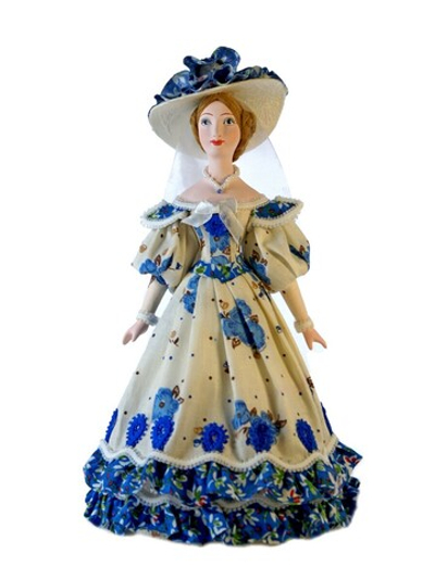 Кукла Дама в летнем платье 19 века, Пушкинская эпоха