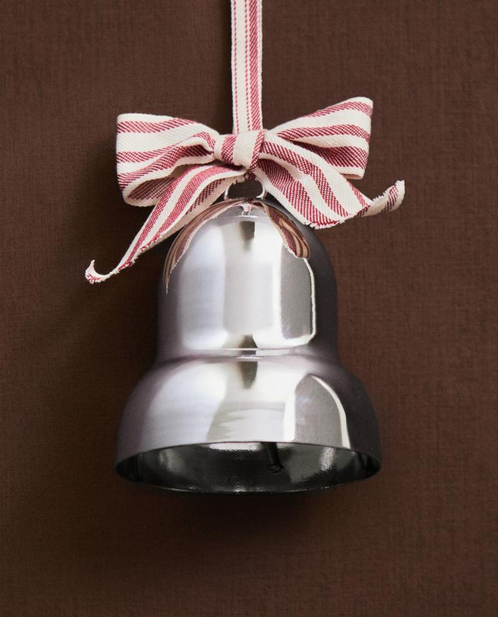 ZARA HOME ЕЛОЧНОЕ УКРАШЕНИЕ «КОЛОКОЛЬЧИК», СЕРЕБРЯНЫЙ