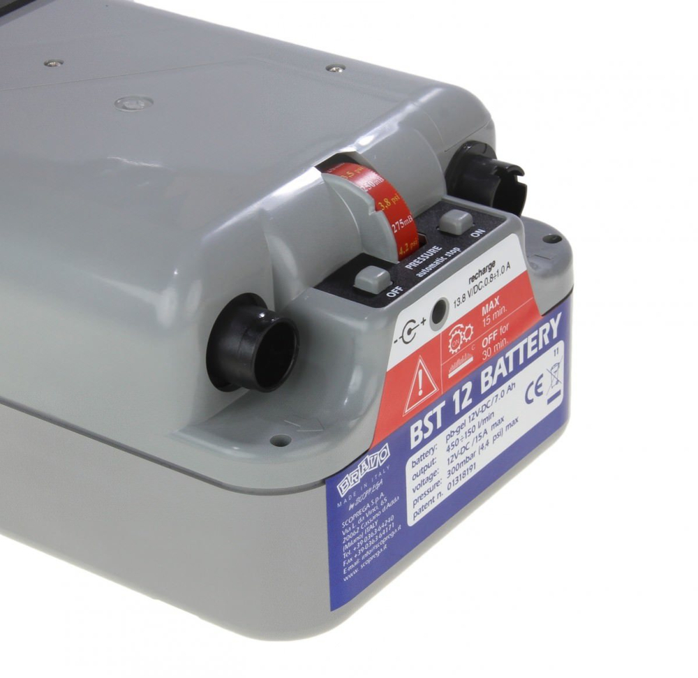 Электрический насос для лодки BRAVO BST 12 с аккумулятором