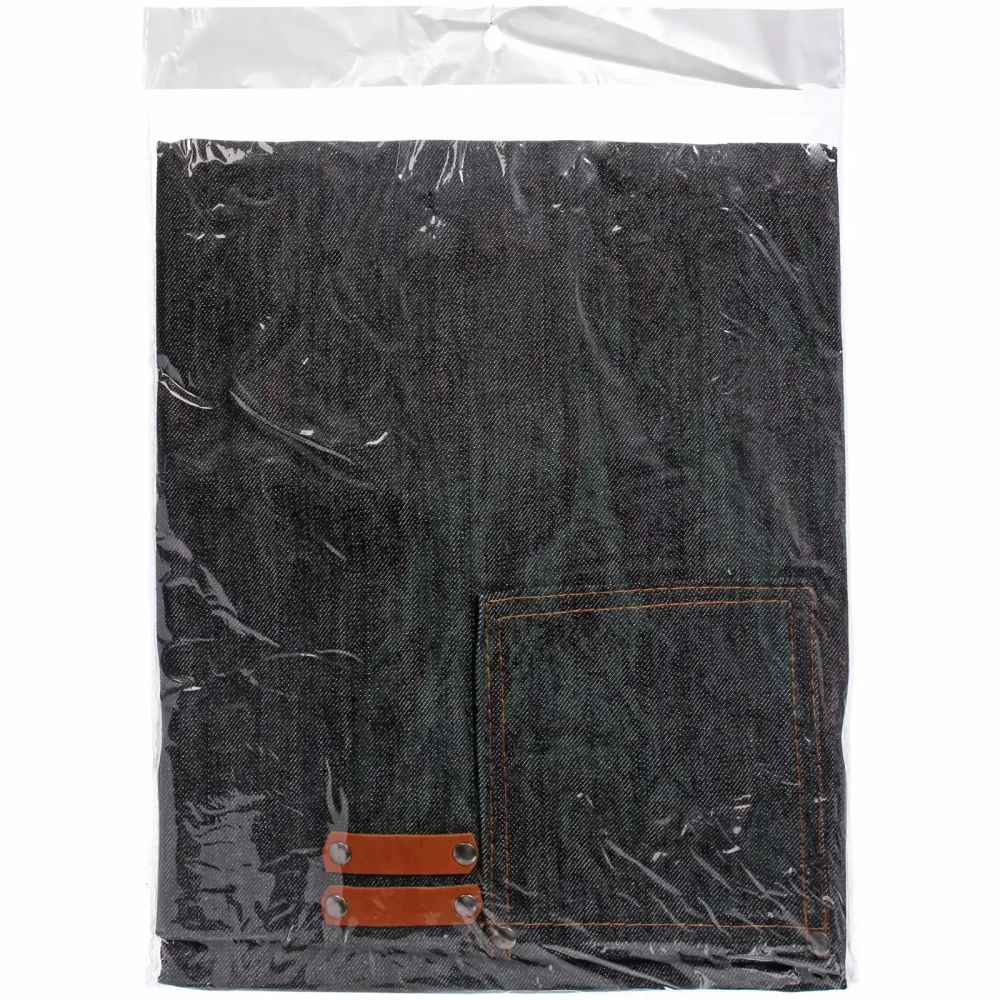 Фартук парикмахерский «BARBER BOS», цвет как на фото, 70*82,5см (джинса)