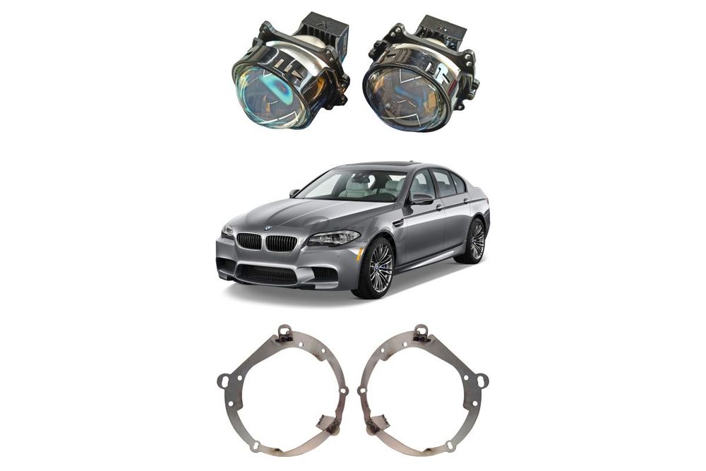 Комплект для установки доп. линз в секцию дальнего света BMW 5 F10/F11/F07 2010-2016