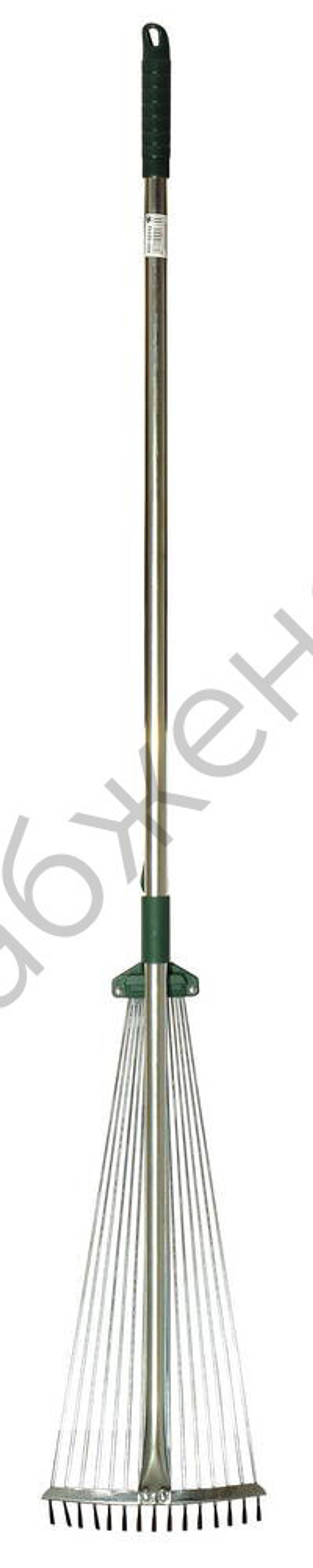 RACO R743, длина 1200 мм, ширина 175-550 мм, с черенком, 15 зубцов, регулируемые веерные грабли (4231-53/743)