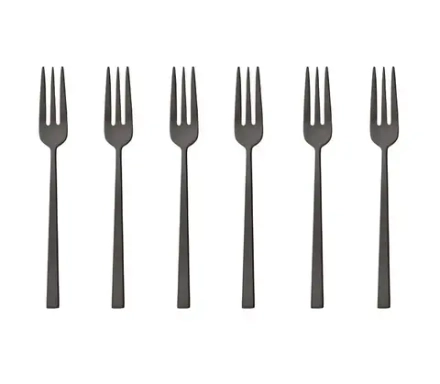 Sambonet Набор из 6 вилок Rock, матовый черный