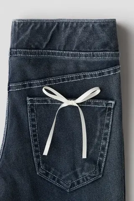 H&M Расклешенные джеггинсы, индиго
