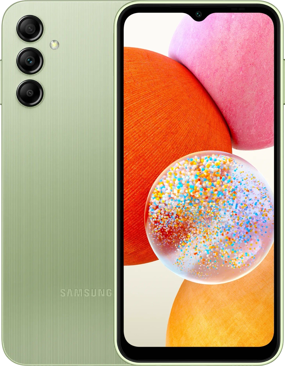 Смартфон Samsung Galaxy A14 4/64 ГБ, Dual nano SIM, светло-зеленый