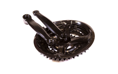 Шатуны-система,звезды на 24/34/42 зубьев , длина шатуна 170 мм, сталь, черные (12)