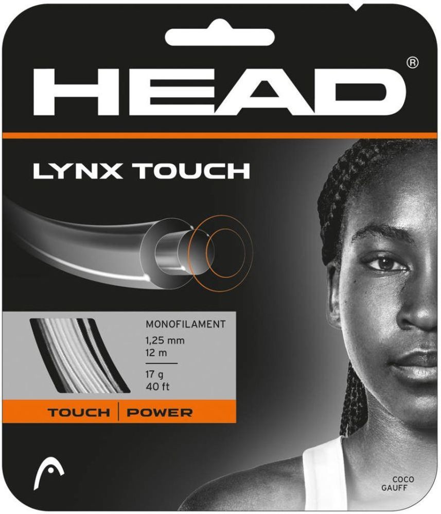 Теннисные струны Head LYNX TOUCH (12 m) - transparent black