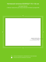 Матовый натяжной потолок 2.3 м2