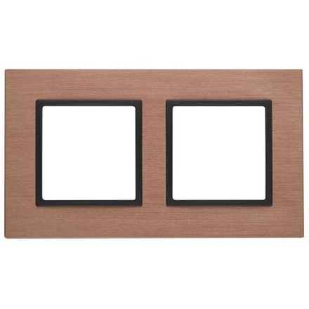 Рамка 2-м 14-5202-14 металл Elegance медь+антрацит ЭРА Б0034550