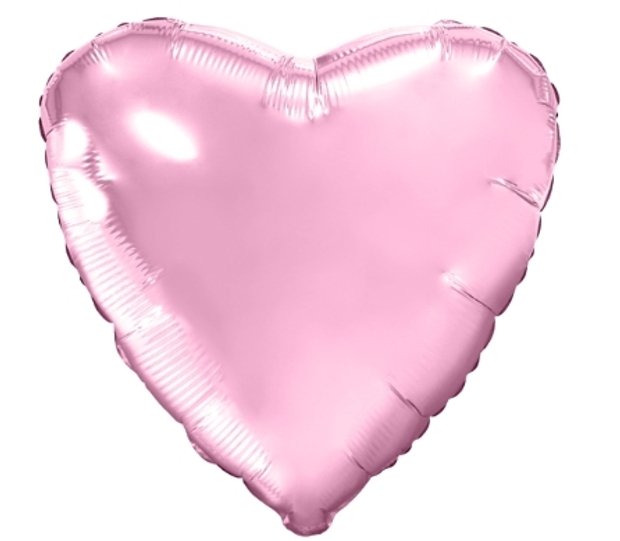 Шар (45 см) сердце, розовый