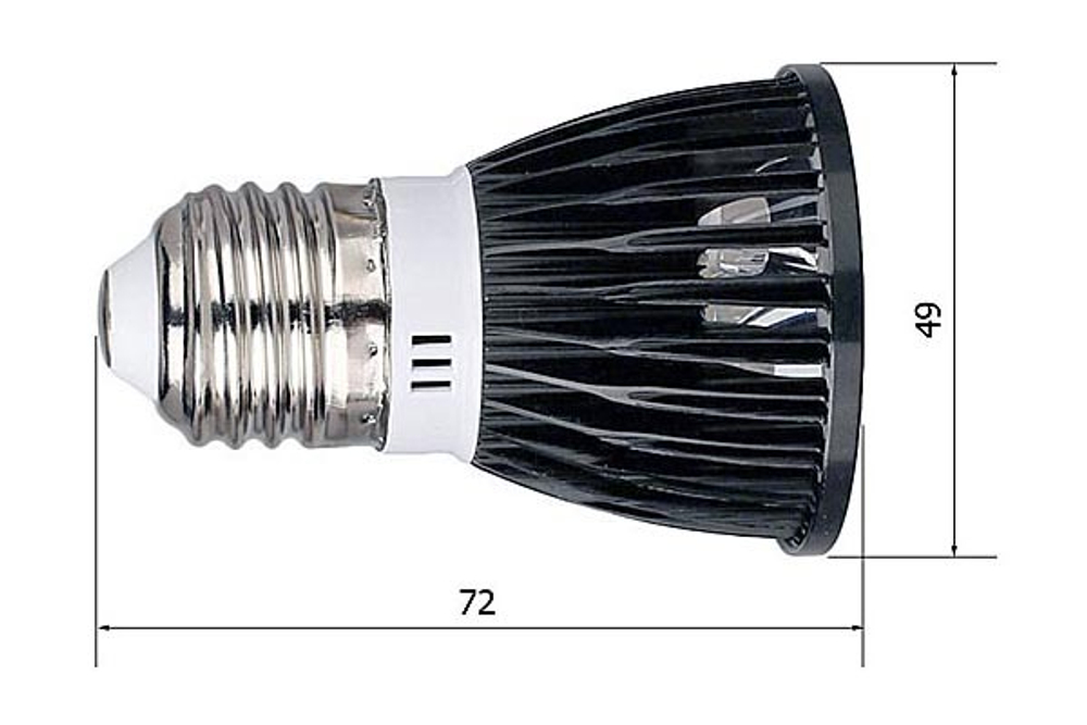 Лампа диммируемая 5W R50 E27 - цвет в ассортименте