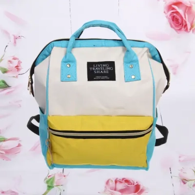 Рюкзак городской «Fashion city», цвет желто-голубой, 34*26*17см