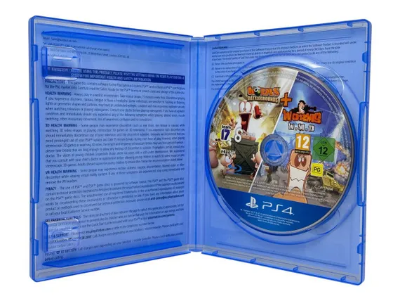 PS4 Worms Battlegrounds (Англ.яз.) + Worms W.M.D. Double Pack (Б/У, Рус.суб, CUSA-17664 )
