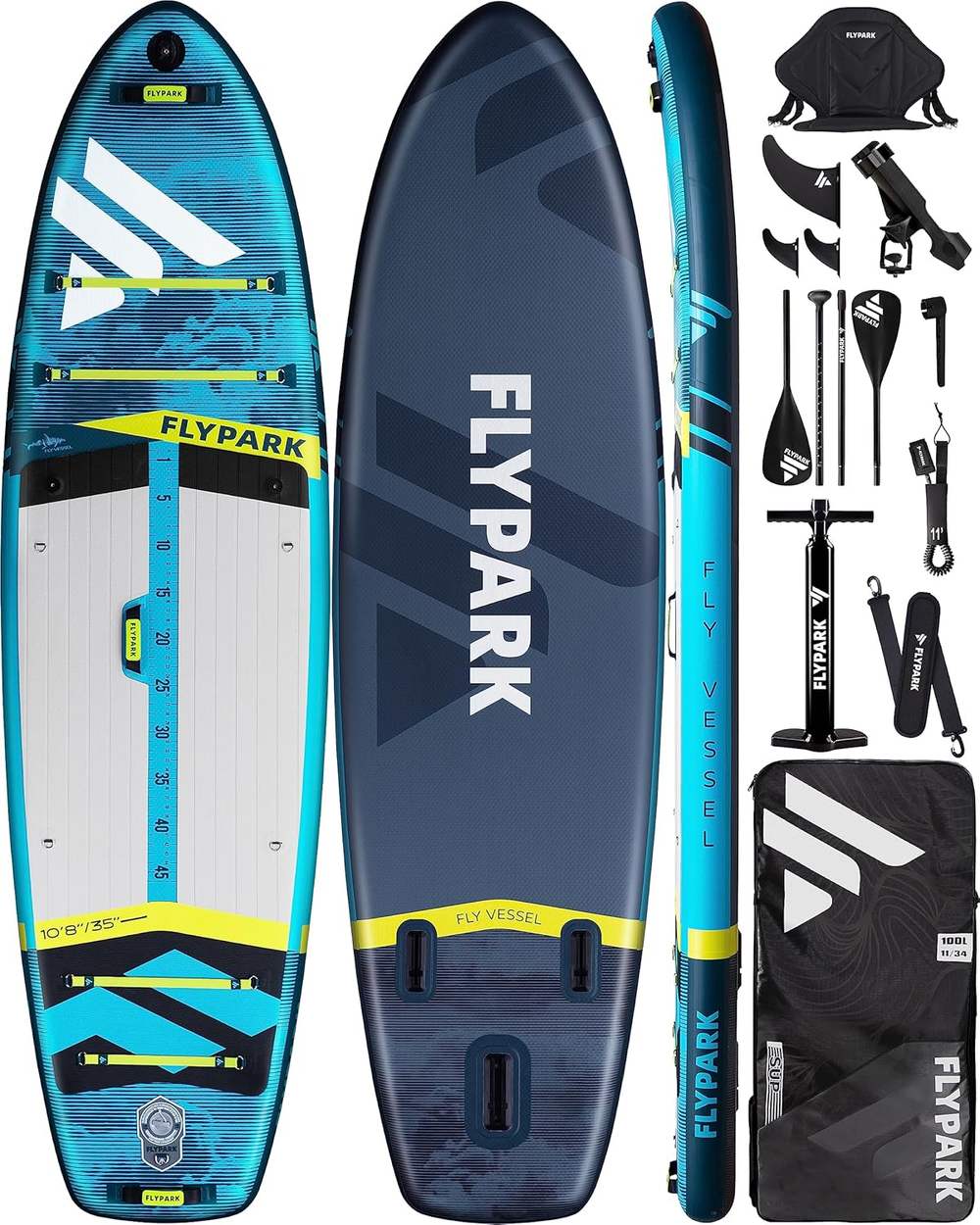 Сапборд надувной FLYPARK Fishing 325x89x15 см