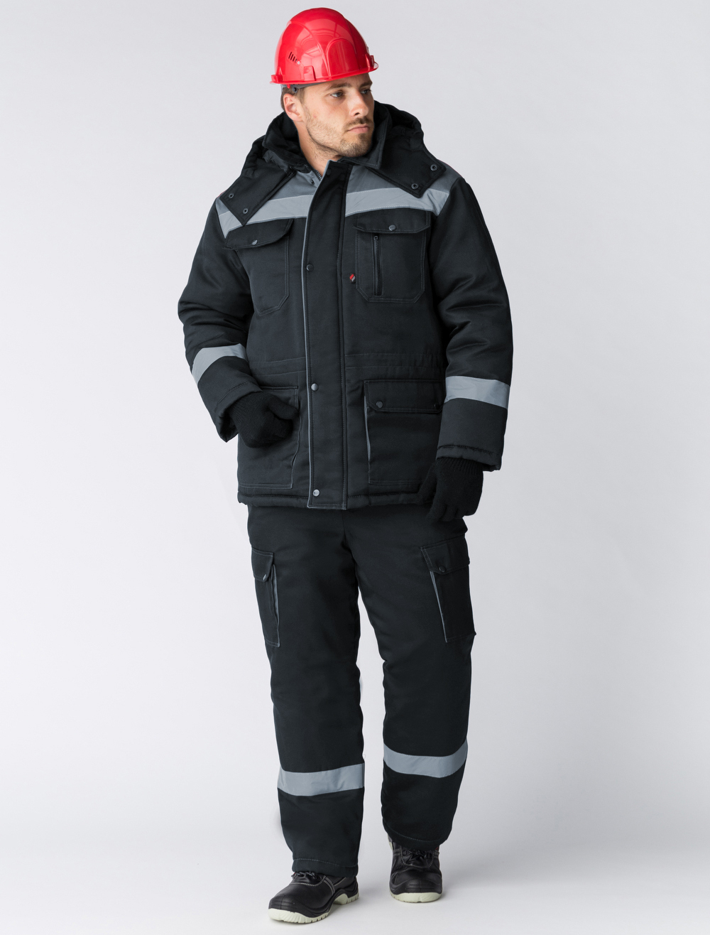 Костюм 87476479 зимний мужской ТИТАН (тк.Смесовая,210) п/к (серый)