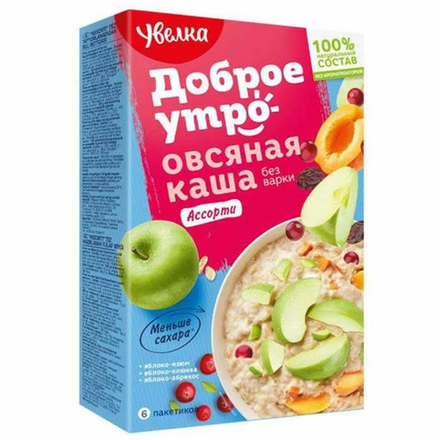 Каша Увелка овсяная с яблоком 200 гр