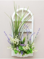 Панно на стену для интерьера "Окно с цветами"