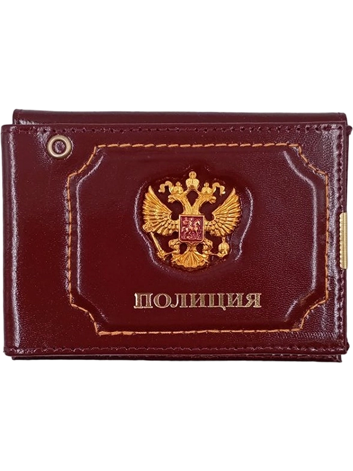 Обложка на удостоверение и документы со знаком Полиция