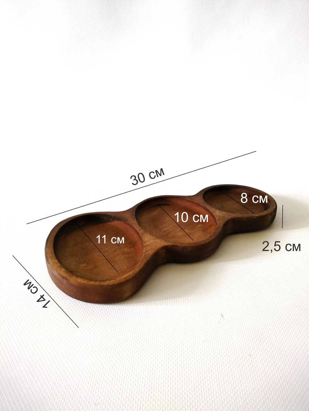Менажница деревянная для подачи блюд и закусок "АЗИЯ"
