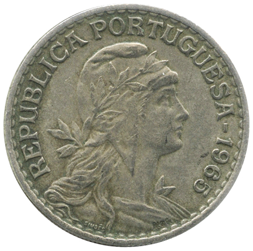50 сентаво Португальская Республика (1911-1969) 1965 год, Португалия. aUNC