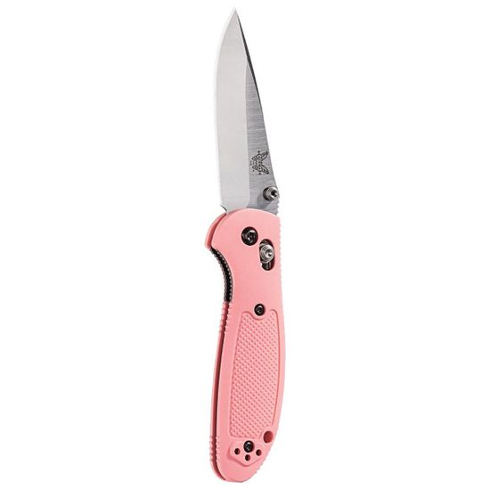 Складной нож Benchmade 556-PNK-S30V Mini Griptilian c клинком из стали CPM-S30V, рукоять Noryl GTX