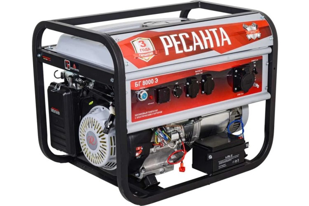 Бензогенератор Ресанта БГ 8000 Э 64/1/48