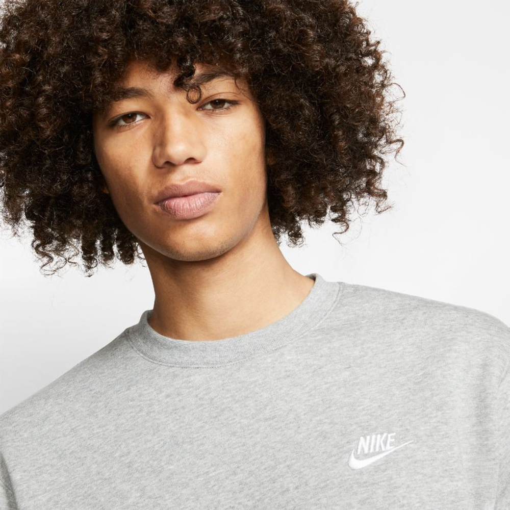 Мужская теннисная кофта Nike Swoosh Club Crew M - серый
