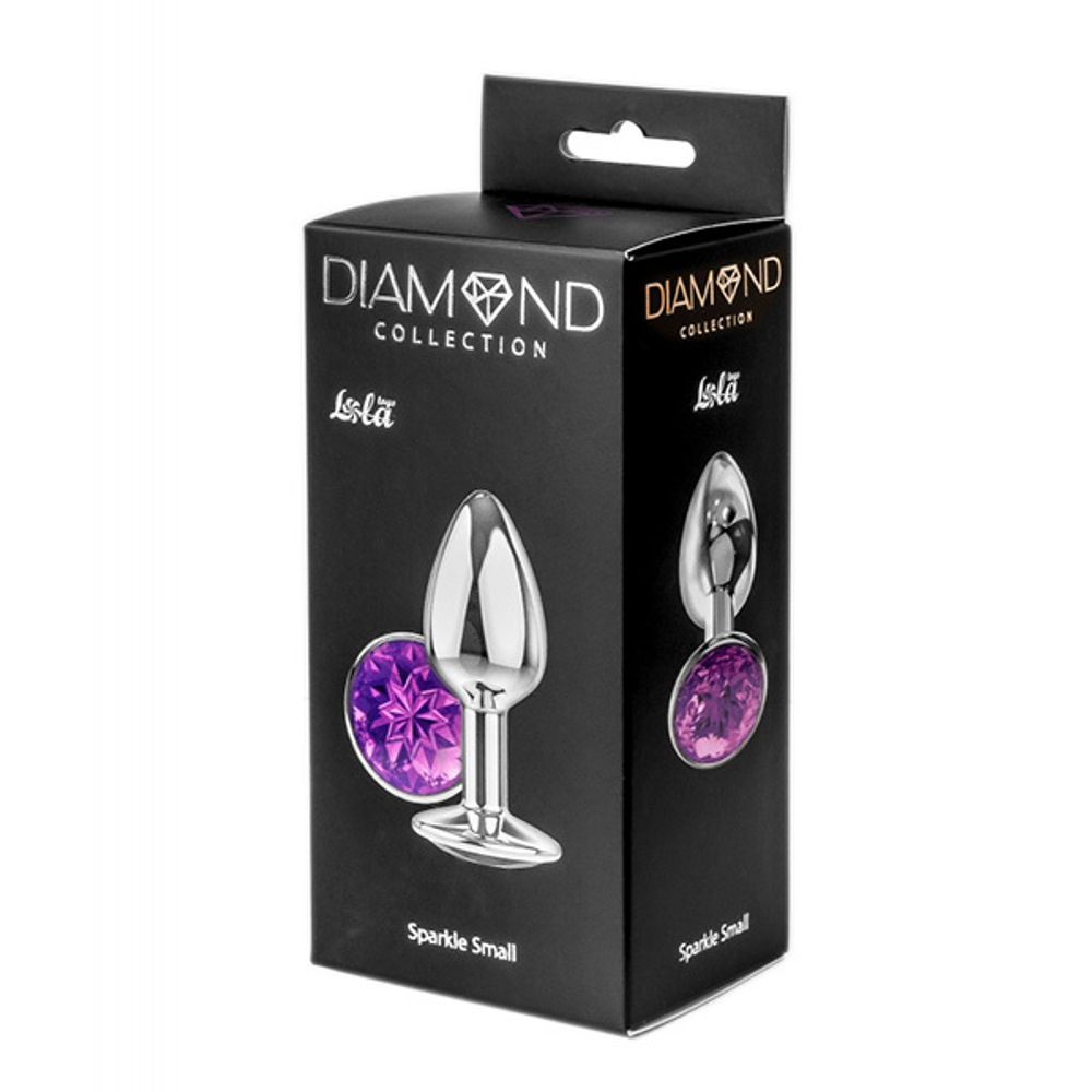 Анальная пробка 7см Lola Games Diamond Purple Sparkle Small 4009-05Lola