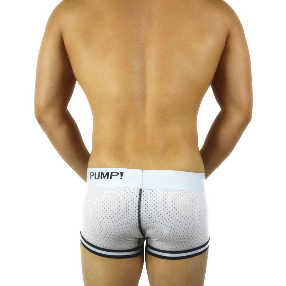 Мужские трусы боксеры в сеточку Pump Touchdown Boxer White 26076